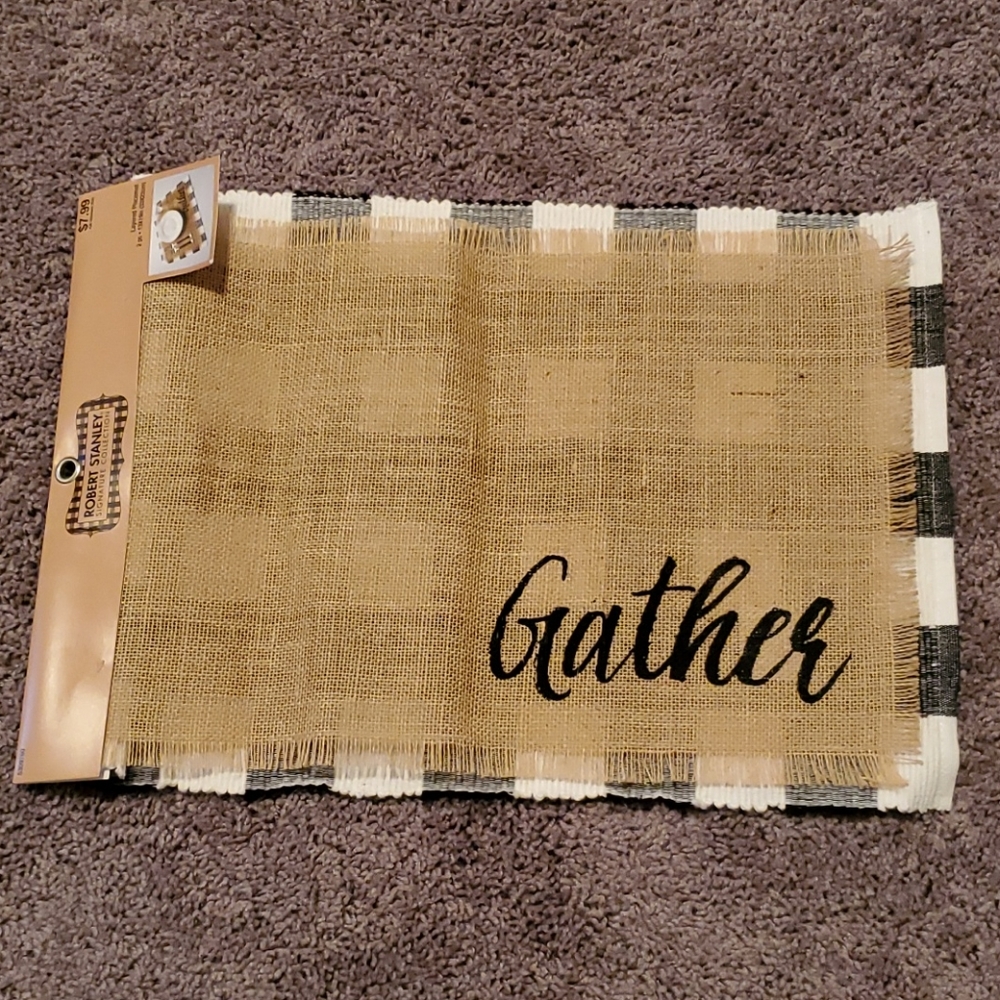 7 "Gather" placemats.